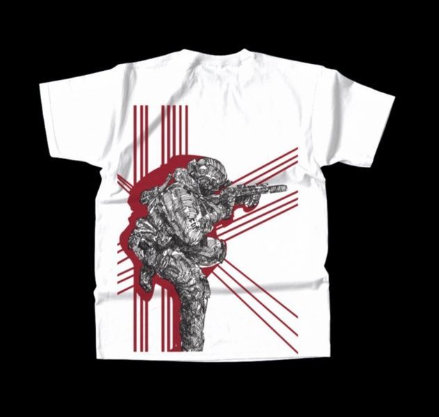 Red Lines by @Zahar_Berkyt_Ukrainen, Black, 2XS, Adult